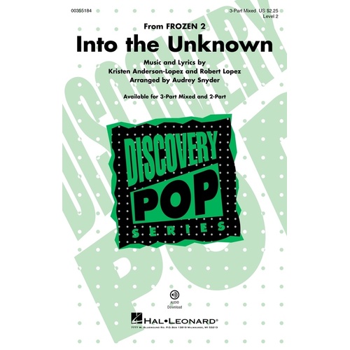 Into The Unknown (From Frozen 2) 3 Part Mixed