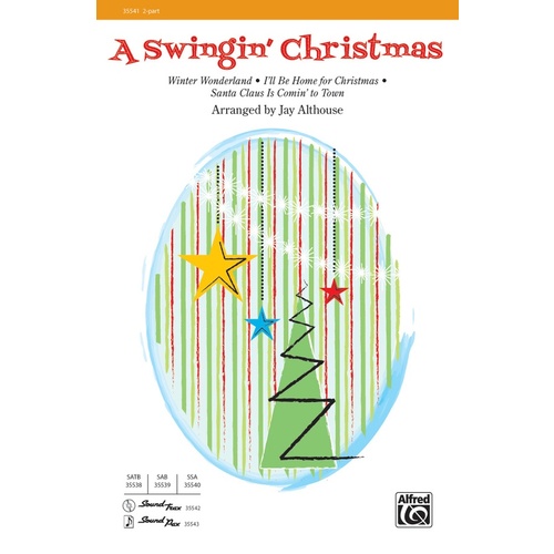 A Swingin Christmas SA Choral Sheet Music for 2 Part Treble/SA Unison