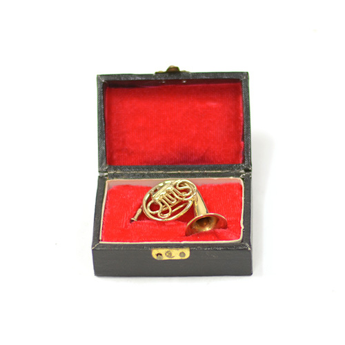 Brass Miniature In Case-French Horn