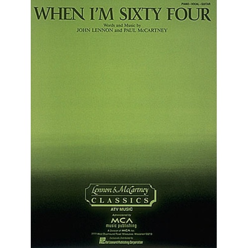 When Im Sixty Four S/S PVG (Sheet Music)