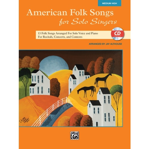 American Folk Songs for Solo Singers Medium/High Book with CD