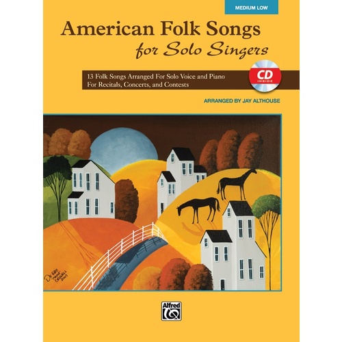 American Folk Songs for Solo Singers Medium/Low Book and CD