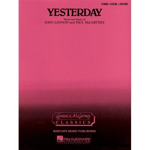 The Beatles - Yesterday PVG Sheet Music for Piano and Voice with Guitar Chords