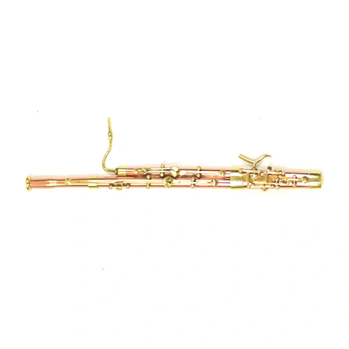 Brass Miniature Bassoon Model in Case - 16cm