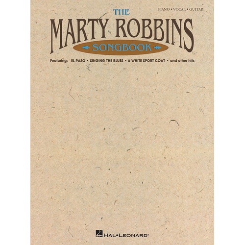 Marty Robbins Songbook PVG (Softcover Book)