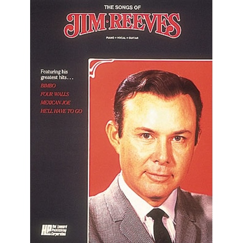 Songs of Jim Reeves PVG Songbook - 80 Pages, Piano, Vocal & Guitar, Hal Leonard