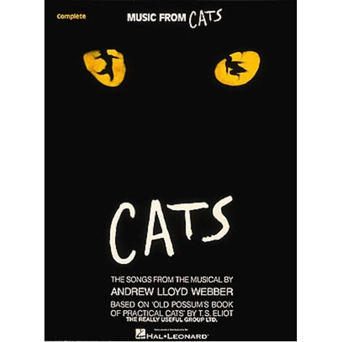 Cats Vocal Arrangement for Piano - Hal Leonard Songbook with 19 Selections from Andrew Lloyd Webber's Classic