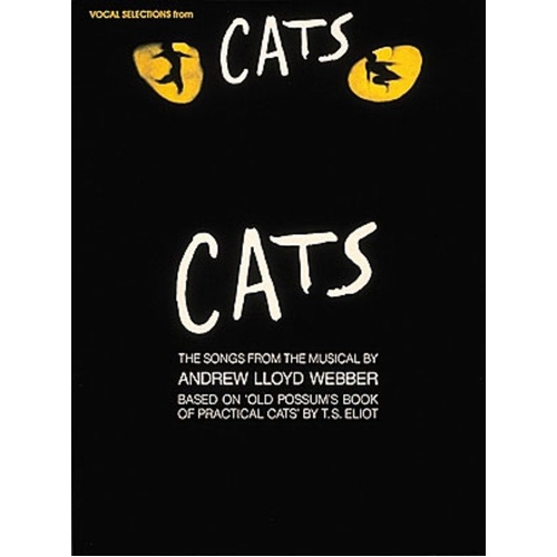 Cats Vocal Selections Piano Songbook by Hal Leonard, 80 Pages