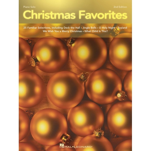 Christmas Favorites Piano Solo (Softcover Book)