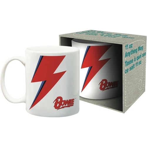 David Bowie Lightning Ceramic Mug 8 oz - Officially Licensed, Dishwasher & Microwave Safe, Includes Display Box