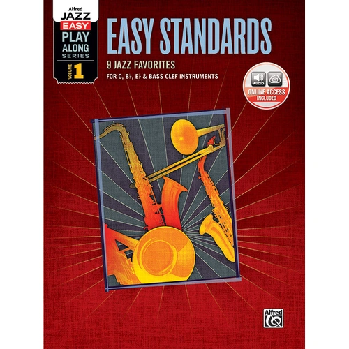 Alfred Jazz Easy Play-Along Vol 1 Sheet Music for C, B-flat, E-flat Instruments with Audio Tracks