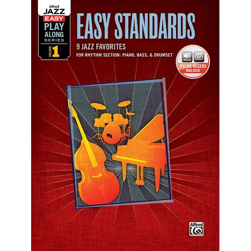 Alfred Jazz Easy Play-Along Vol 1 Rhythm Section Book for Piano, Bass, and Drums