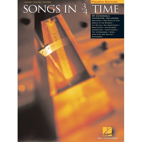 Songs In 3 4 Time PVG (Softcover Book)