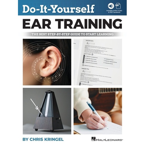 Do-It-Yourself Ear Training by Hal Leonard - 96 Pages, Audiobook Included, Online Audio Access, PLAYBACK+ Audio Player Features