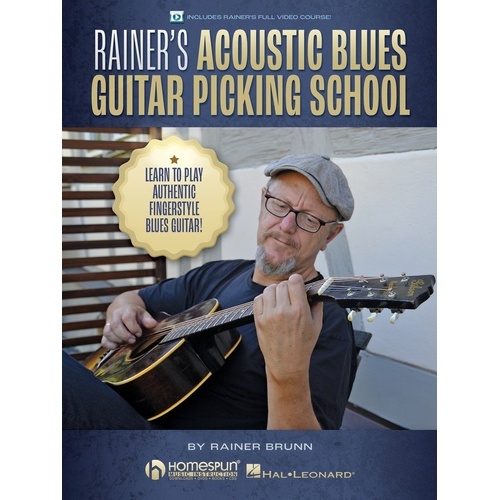 Rainer's Acoustic Blues Guitar Picking School Book & Video Pack