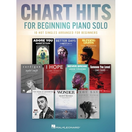 Chart Hits for Beginning Piano Solo by Hal Leonard