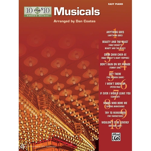 10 for 10 Musicals Piano Sheet Music