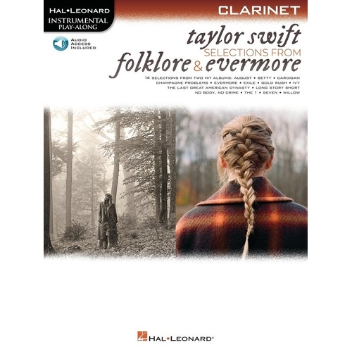 Taylor Swift - Selections from Folklore & Evermore for Clarinet