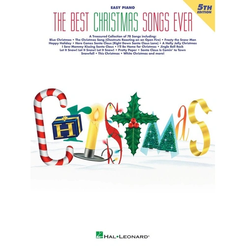 Best Christmas Songs Ever Easy Piano 5th Edition Songbook