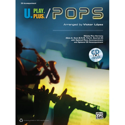 U Play Plus Pops CD - Flexible Instrumentation for Ensembles with Demonstration Tracks and Rhythm Section Accompaniment