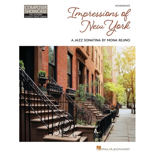 Rejino - Impressions of New York: A Jazz Sonatina for Piano Solo, 16 Pages, Hal Leonard