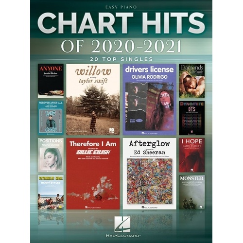 Chart Hits of 2020-2021 for Easy Piano Songbook by Hal Leonard