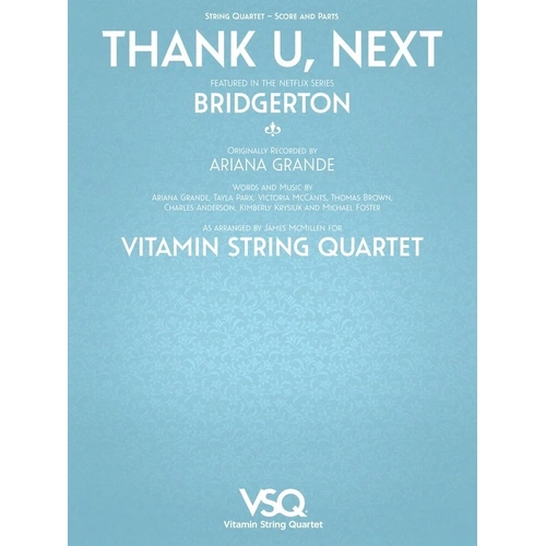 Thank U Next - Vitamin String Quartet from Bridgerton for Cello and Viola