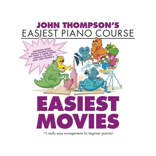 Easiest Piano Course: Easiest Movies - John Thompson's 32-Page Piano Book