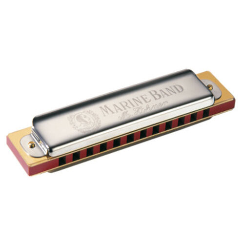 Hohner Marine Band 364/24 Harmonica Key of G 12 Holes Pearwood Comb 24 Brass Reeds