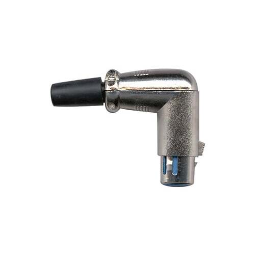 AMS 3655 XLR Female Connector Right Angle 3 Socket Nickel