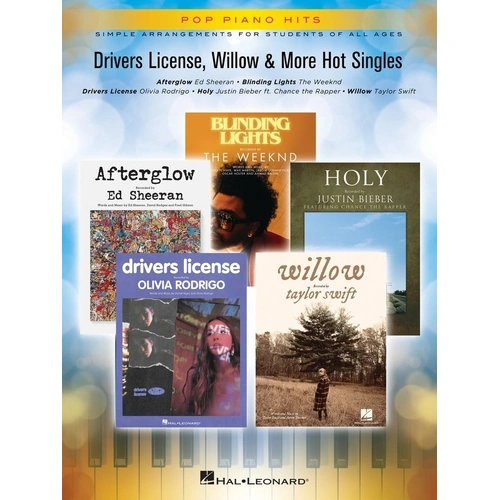 Drivers License, Willow & More Hot Singles - Easy Piano with Lyrics