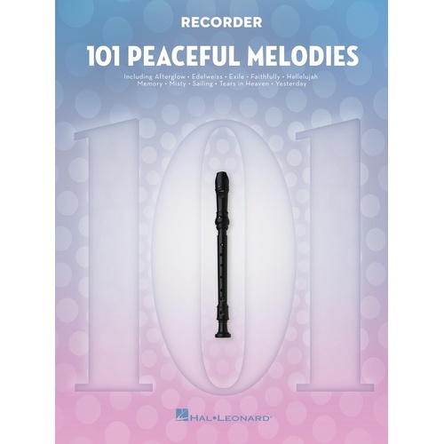 101 Peaceful Melodies For Recorder Softcover Book (Recorder)
