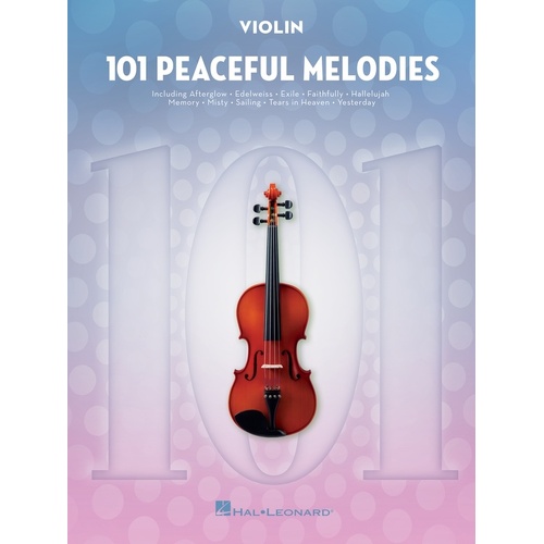 101 Peaceful Melodies For Violin Softcover Book (Violin)