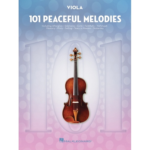 101 Peaceful Melodies For Viola Softcover Book (Viola)