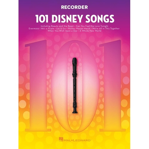 101 Disney Songs for Recorder by Hal Leonard