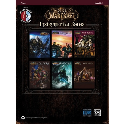World Of Warcraft Instrumental Solos Flute Book/CD