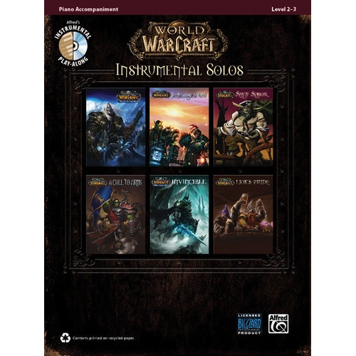 World of Warcraft Instrumental Solos Piano Sheet Music with Accompaniment CD
