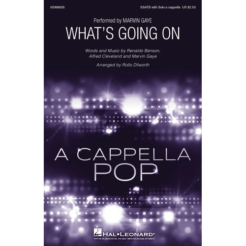 Whats Going On SSAtb/Solo A Cappella