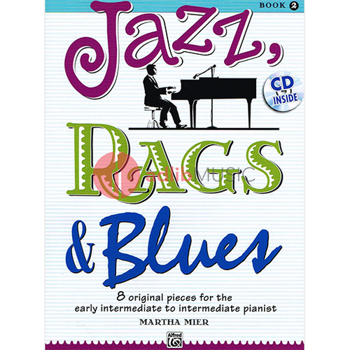 Jazz Rags & Blues Book 2 with CD for Piano