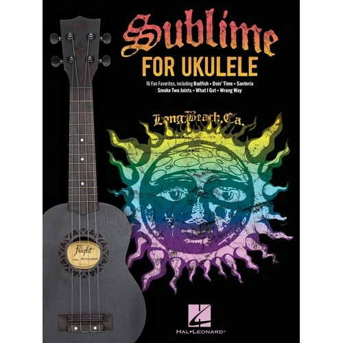 Sublime for Ukulele Songbook by Hal Leonard - 16 Songs with Melody, Lyrics & Chords, Standard G-C-E-A Tuning, 88 Pages