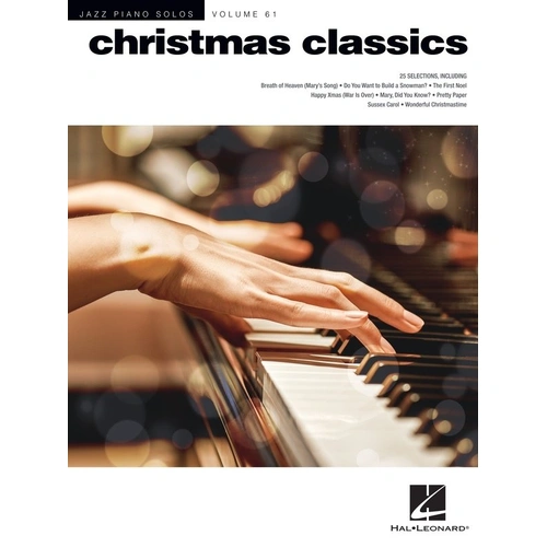 Christmas Classics Jazz Piano Solos V61 JPS by Hal Leonard - 24 Jazzy Holiday Arrangements for Piano, 96 Pages