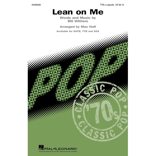 Lean On Me TTB A Cappella