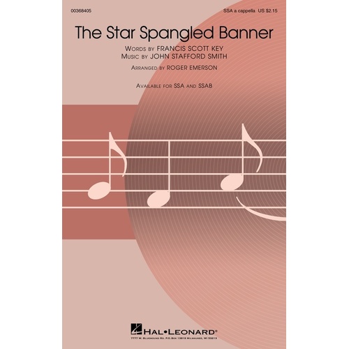The Star Spangled Banner SSA A Cappella