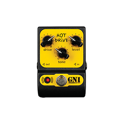 GNI Guitar Pedal - Hot Drive Effect Pedal with Drive, Tone, and Level Controls
