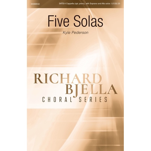 Five Solas SATB A Cappella/Opt Piano