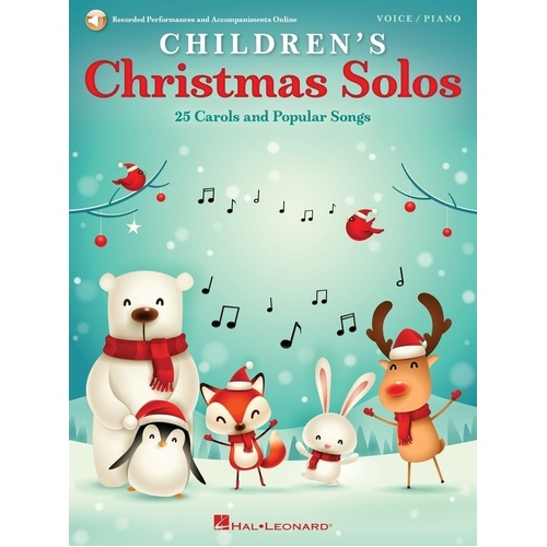 Children's Christmas Solos Songbook for Voice with Online Audio Access