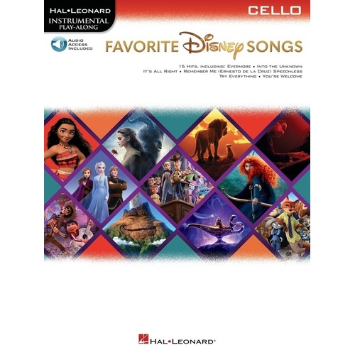 Favorite Disney Songs for Cello Book