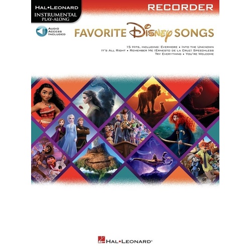 Favorite Disney Songs for Recorder Book