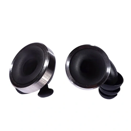 Knops Adjustable Earplugs - Black with Volume Dial, 4 Acoustically Tuned Settings, Includes Silicone & Foam Tips, Carry Case, Hearing Protection