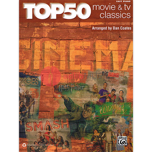 Top 50 Movie & TV Classics for Easy Piano